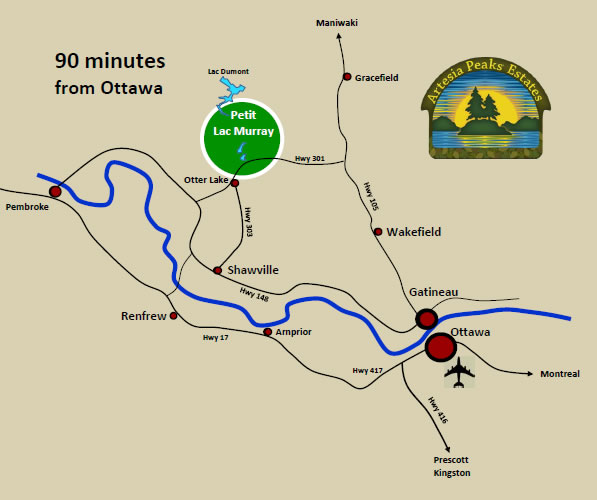 location-map-for-artesia-peaks-estates-near-ottawa Location map for Artesia Peaks Estates