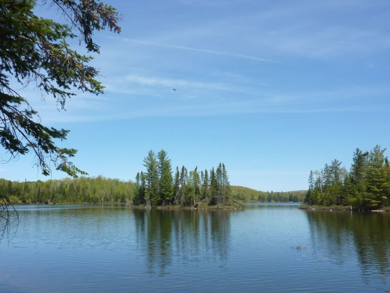 View across the lake from the Artesia Peaks Estates